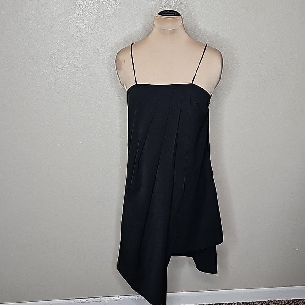 C/MEO Collective Small Black mini dress with drape layer